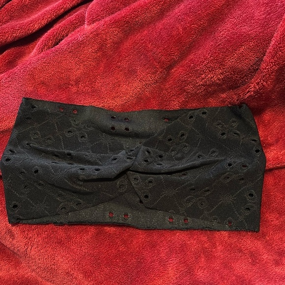 Fashion knotted lace stretchy Headband Large - Picture 6 of 10